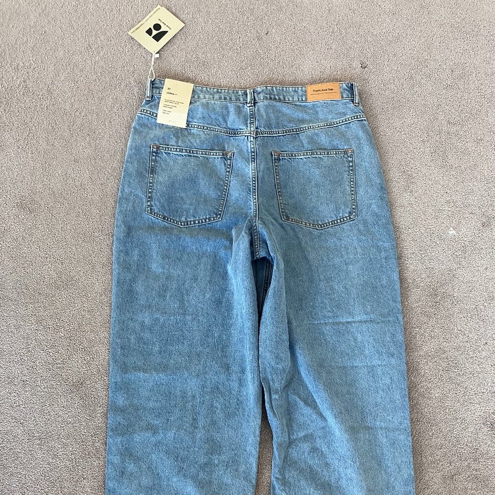 Wide leg balloon jeans
